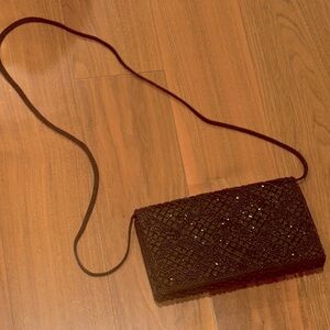 La Regale Black Beaded Wristlet